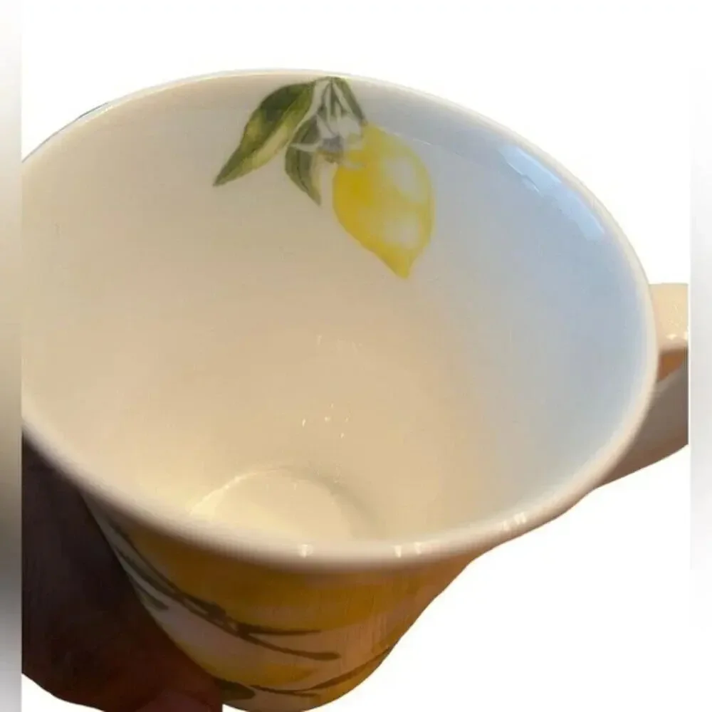 Mikasa Lemons coffee cups, set of 4 new in box.